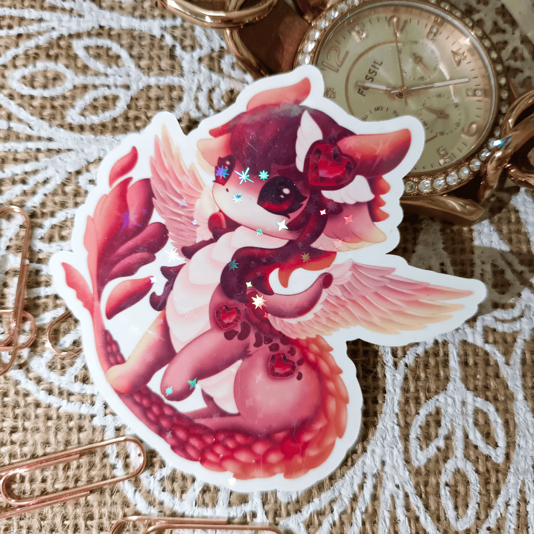 Sticker holographique Amorya