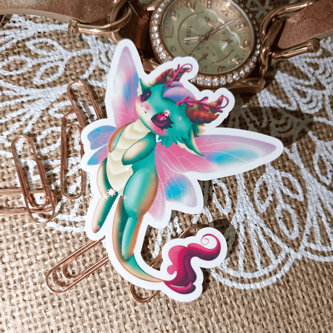 Sticker holographique Sylphina